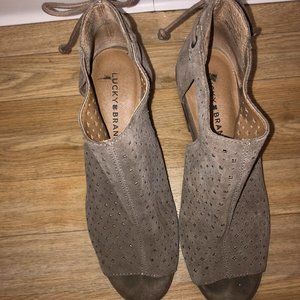 Lucky Brand Open-Toed Booties